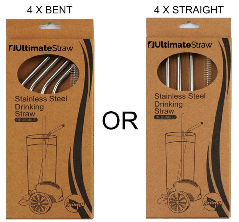 UltimateStraw 4 pack with brush Two Style Options